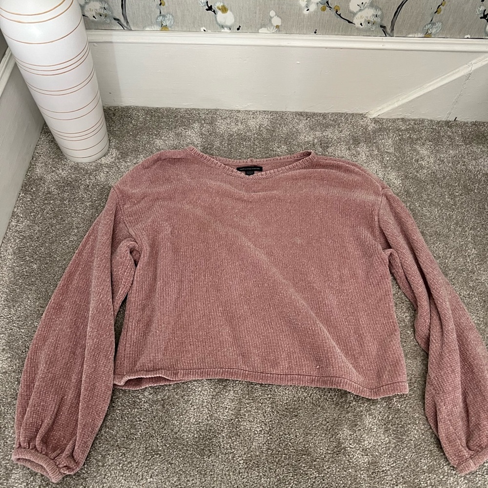 Fleece Crop Sweater